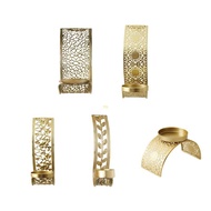 YU Hollow Out Candlestick Holder Stand Home Decoration Wall Mount  Holder