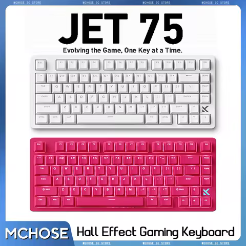 MCHOSE JET75 HE GAMING Keyboard Hall Effect Switch Support 0.01MM RT DKS SOCD MT TGL Mchose HUB 1K t