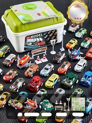 รถโมเดลอะลูมิเนียมอัลลอยด์ Mini Inertia Drift Car Set Educational Toy for Children 2-3 Years Old Bab