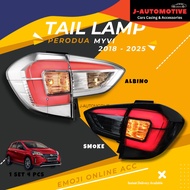 V4 Perodua Myvi 2018 - 2025 lampu belakang ALBINO Tail Lamp Lights Full Clear Albino white Full smok