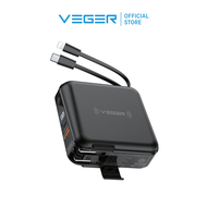 (รับประกัน 1 ปี) VEGER P15W Power Bank 10000mAh Wireless Charger รองรับการชาร์จไร้สาย พาวเวอร์แบงค์