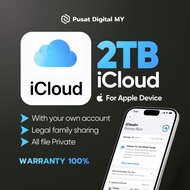 2TB iCloud+ iPhone Storage Lifetime | Full Warranty | Using Your Own Apple Account