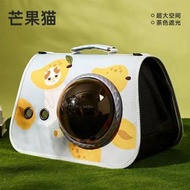 寵物便攜太空包外帶貓包手提可折疊單肩包透氣背囊卡通貓咪狗包包