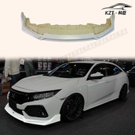 For Honda 17 Onwards Civic Fk7 Hatchback Btz Style Front Lip With Frp Under Diffuser Fiber Glass