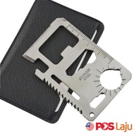 Multi-Purpose 11-in-1 Stainless Steel Survival Tool Emergency Card Pocket Knive