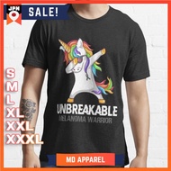 Unicorn Dabbing Unbreakable Melanoma Warrior T-Shirt 220924 Premium Premium Premium