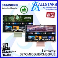 Samsung LS27CM80PUEXXS /LS27CM80GUEXXS  27 inch Smart Monitor M8 Pink/Green ( 3 Years Warranty on SA