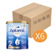 Aptamil - 愛他美（Aptamil）金裝澳洲版較大嬰兒配方奶粉2段(6-12月)900gx6罐