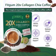 Fitgum Collagen Chia coffee mix (10 sachets)