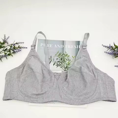 Ultra Thin Unlined Bralette For Women Plus Size Lace Bras With Frame Full Cup Minimizer Bras 80D 85D