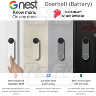 Google Nest Doorbell (Battery) cctv door bell viewer motion detection detector speaker alarm security camera cam