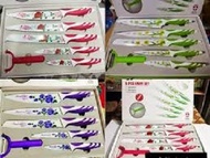 kitchen king 6 pcs knife (pisau keramik set)