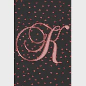 K Journal: A Monogram K Initial Capital Letter Notebook For Writing And Notes: Great Personalized Gift For All First, Middle, Or
