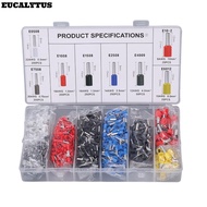 EUCALYTUSS 1200 Pcs Wire Ferrule Terminal Kit, 0.5mm-10mm 8 Different Size Cold Pressed Terminals, 2