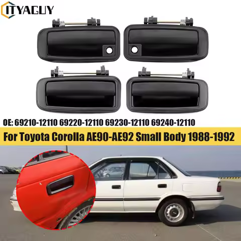 Outside Exterior Door Handle for Toyota Corolla AE90 - AE92 Small Body 1988-1992 69210-12110 69220-1