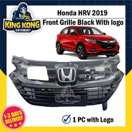 Honda HRV (2019) Front Grille Base Black With Logo Emblem Chrome