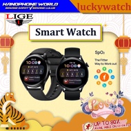 &lt; Smart Watch &gt; LIGE 2021 ใหม่บลูทูธสมาร์ทนาฬิกาผู้ชายหน้าจอสัมผัสเต็มรูปแบบกีฬานาฬิกา IP68 กันน้ำสำหรับ Android Ios Men SmartWatch
