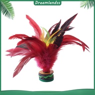 ❖Dreamlandss❖  20cm Feather Shuttlecock Hand Made Chicken Feather Shuttlecock Wear  Foot Kick Handwh