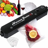 真空封口機，帶 10 個袋子，自動食品封口機，幹濕保鮮模式，用於食品儲存，自動食品包裝機