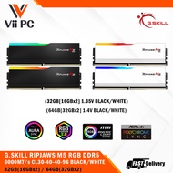 G.SKILL GSKILL RIPJAWS M5 RGB DDR5-6000 1.35V/1.4V 32GB(2x16GB) CL36 /64GB(2x32GB) CL30 BLACK/WHITE 