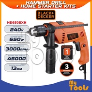 Black + Decker HD650BXH-XD 650W 13mm Hammer Drill With Home Starter Kits ( HD650BXH )