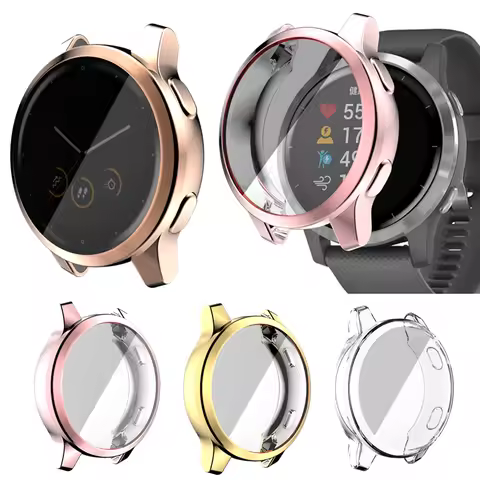 Protective Case For Garmin Venu 2 / 2S Smart Watch TPU Plating Protection Frame For Garmin Vivoactiv