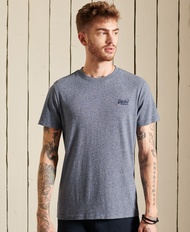 Superdry Organic Cotton Vintage Logo Embroidered T-Shirt - Blue