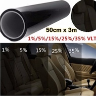 0.5*3M 1%/5%/15%/25%/35% VLT Car Home Glass Window TINT TINTING Film Vinyl Roll