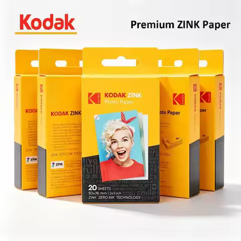 2026 Kodak Zink Photo Paper in Stock 2"x3" Premium Compatible 20/40/60/80/100/200 Sheets with Kodak 