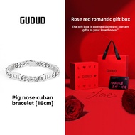 GUDUD | Fashion Cuban D Letter Design Luxury Bracelet