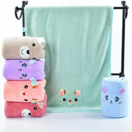 Handuk Bayi Lembut Halus dan Meresap Motif Bordir Kuping Ukuran 50x100cm Meyriana Collection