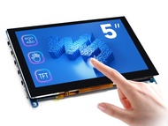 Waveshare 5 inch Display Capacitive Touchscreen HDMI LCD (H) 800x480 Resolution Supports All Raspber