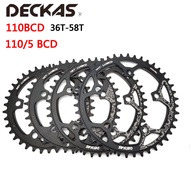 Deckas 110/5 BCD 110BCD Road Bike Narrow Wide Chainring 36T-58T Bike Chainwheel For shimano sram Bic