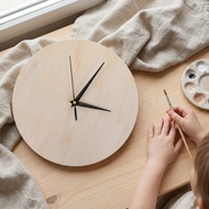Wooden Wall Clock Panel Blank Kit Clocks for Crafting