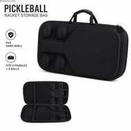 BOOMLIFE1238C Pickleball Racket Storage Bag, Hard Shell Fits 2 Paddles And 4 Balls Pickleball Paddle