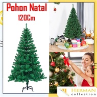 HC Christmas Tree 120Cm 4 Feet Plastic Material Easy to Assemble Gold Home DecorationPine Christmas 
