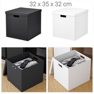 TJEN Storage Box 32x35x32cm With White Lid