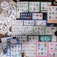 LARGE Sheet Butterflies Floral Birds Ocean Nature Themed Stamp Stickers