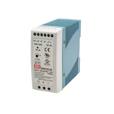 MEAN WELL MDR-60 Single Output MDR-60-5 MDR-60-12 MDR-60-24 MDR-60-48 Din Rail Switching Power Suppl