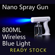 800ML wireless fogging machine blue light nano spray gun disinfectant machine spray machine