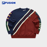 FILA FUSION x FACETASM Unisex Pullover Sweater in Navy