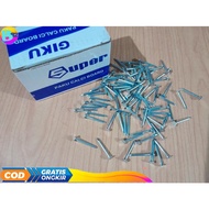 PUTIH Grc Nails Vans Giku Calci Board Nails White Line 1" Inch 2.5cm B82 Nails Kalsi Board Ceiling G