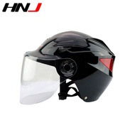 HNJ 327 Women's Half-Face Helmet Transparent Single-Sided Sunshade Lens Men's