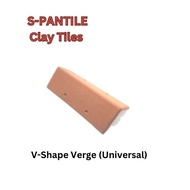GCI S-Pantile (Clay Roofing)Ridge Hip Roof Tiles Ridge End Cap Ridge Hip End Ridge Elbow Double Tile