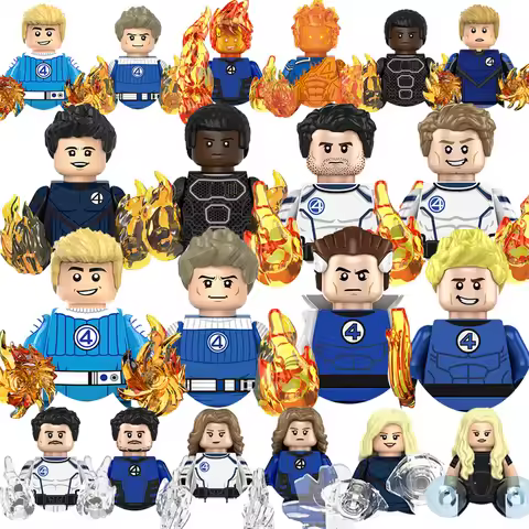 Fantastic Four Mini Blocks Bricks For Toys Gifts Mini Action Figures Children Building Blocks For Pa