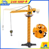 Engineering Diecast Toys for Boys Alloy+Plastic Tractor Excavator Backhoe Crane Bulldozer Kids Toy