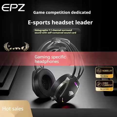 Epz Chongmingniao Gm50 Head Mounted Noise Cancelling Gaming Earphones Wired 7.1 Channel Desktop Comp