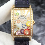 Franck Muller/FM Long Island Mother-of-Pearl Enamel Flower Quartz Women's Watch 952QZ