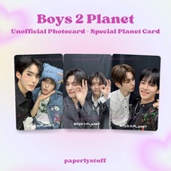 Boys II Planet Unofficial Photocard - Special Station 5 Planet Card Boys 2 Planets