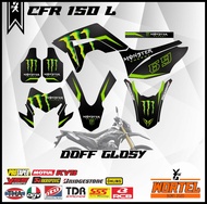 Striping Stiker List Decal Motor CRF 150 Monster Energy (FULL BODY)